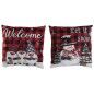 Coussin DKD Home Decor Noël Multicouleur Polyester 40 x 10 x 40 cm (2 Unités)