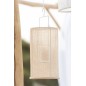 Lanterne suspendue en polyester beige 18x18x33 cm Lanterne suspendue en polyester beige 18x18x33 cm