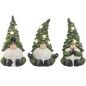 Décorations de Noël Home ESPRIT Vert Gnome 21 x 20 x 40 cm (3 Unités)