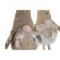 Adorno Navideño Home ESPRIT Blanco Beige Gnomo 30 x 20 x 58 cm (2 Unidades)
