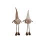 Adorno Navideño Home ESPRIT Marrón Beige Gnomo 30 x 18 x 65 cm (2 Unidades)