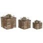 Décorations de Noël DKD Home Decor Naturel 25 x 25 x 25 cm (3 Pièces)