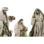 Belén de Navidad Home ESPRIT Verde Beige 20 x 15 x 30 cm (9 Piezas)