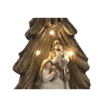 Belén de Navidad Home ESPRIT Verde Gris Magnesio 23 x 13,5 x 45 cm (2 Unidades)