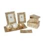Juego de Cajas Decorativas Alexandra House Living Marrón Nácar 2 Piezas
