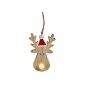 Adorno Navideño Reno Marrón Madera 7,5 x 2,5 x 17 cm (24 Unidades)