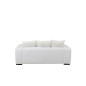 Sofá 2 plazas textil blanco 217x104x70 cm