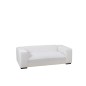 Sofá 2 plazas textil blanco 217x104x70 cm