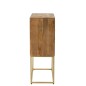 Commode suspendue à porte en bois de manguier beige 76x40x122 cm Commode suspendue à porte en bois de manguier beige 76x40x122 cm