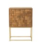 Commode suspendue à porte en bois de manguier beige 76x40x122 cm Commode suspendue à porte en bois de manguier beige 76x40x122 cm