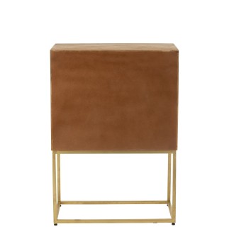 Cómoda colgante de madera de mango beige 76x40x122 cm