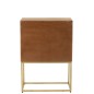 Commode suspendue à porte en bois de manguier beige 76x40x122 cm Commode suspendue à porte en bois de manguier beige 76x40x122 cm