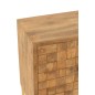 Commode suspendue à porte en bois de manguier beige 76x40x122 cm Commode suspendue à porte en bois de manguier beige 76x40x122 cm