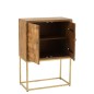 Commode suspendue à porte en bois de manguier beige 76x40x122 cm Commode suspendue à porte en bois de manguier beige 76x40x122 cm
