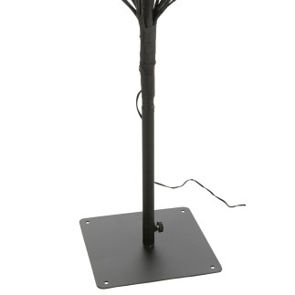 Sapin dénudé avec led en métal noir 90x90x200 cm