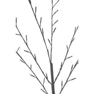 Sapin dénudé avec led en métal noir 90x90x200 cm
