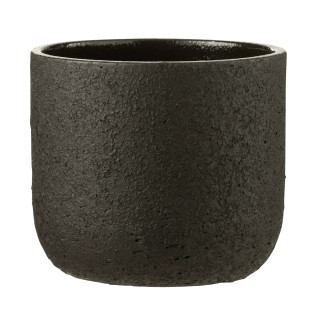 Cache-pot en céramique noir 24x24x21.5 cm