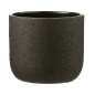 Macetero de cerámica negro de 24x24x21.5 cm Macetero de cerámica negro de 24x24x21.5 cm