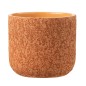 Macetero de cerámica naranja de 24.5x24.5x22 cm Macetero de cerámica naranja de 24.5x24.5x22 cm