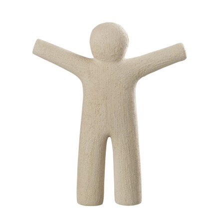 P'tit maurice braccio teso in sintetico beige 24x5x30 cm