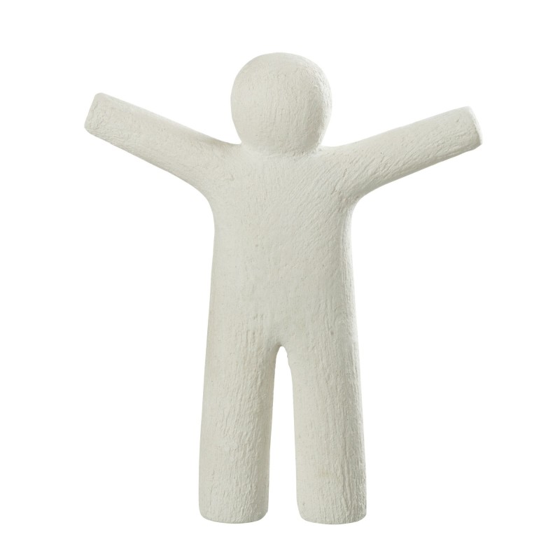 Statuetta p'tit maurice braccia aperte bianco sintetico 24x4x30 cm Statuetta p'tit maurice braccia aperte bianco sintetico 24x4x30 cm