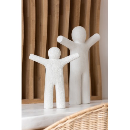Braccio di P'tit maurice in plastica bianca 24x4x30 cm