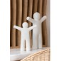 Statuetta p'tit maurice braccia aperte bianco sintetico 24x4x30 cm Statuetta p'tit maurice braccia aperte bianco sintetico 24x4x30 cm