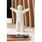 Statuetta p'tit maurice braccia aperte bianco sintetico 24x4x30 cm Statuetta p'tit maurice braccia aperte bianco sintetico 24x4x30 cm