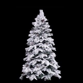 Árbol de Navidad Blanco Verde PVC Metal Polietileno 150 cm