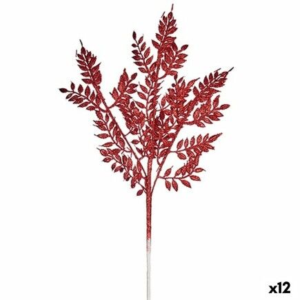 Rama Purpurina Granate Metal Plástico 16 x 60 x 2 cm (12 Unidades)