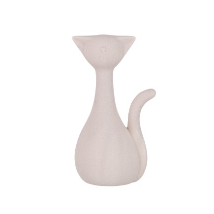 Chat de cerámica rosa de 13.2x8.9x23.6 cm