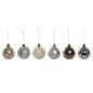 Bolas de Navidad Home ESPRIT Champán Plateado Polietileno 16 x 16 x 31,5 cm (30 piezas)