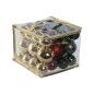 Boules de Noël Home ESPRIT Rouge Vert Polyéthylène 25 x 25 x 25 cm (41 Pièces)