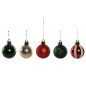 Boules de Noël Home ESPRIT Rouge Vert Polyéthylène 27 x 4 x 26 cm (20 Pièces)