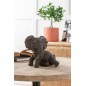 Elefanti in resina marrone 19.5x14.5x17.5 cm Elefanti in resina marrone 19.5x14.5x17.5 cm