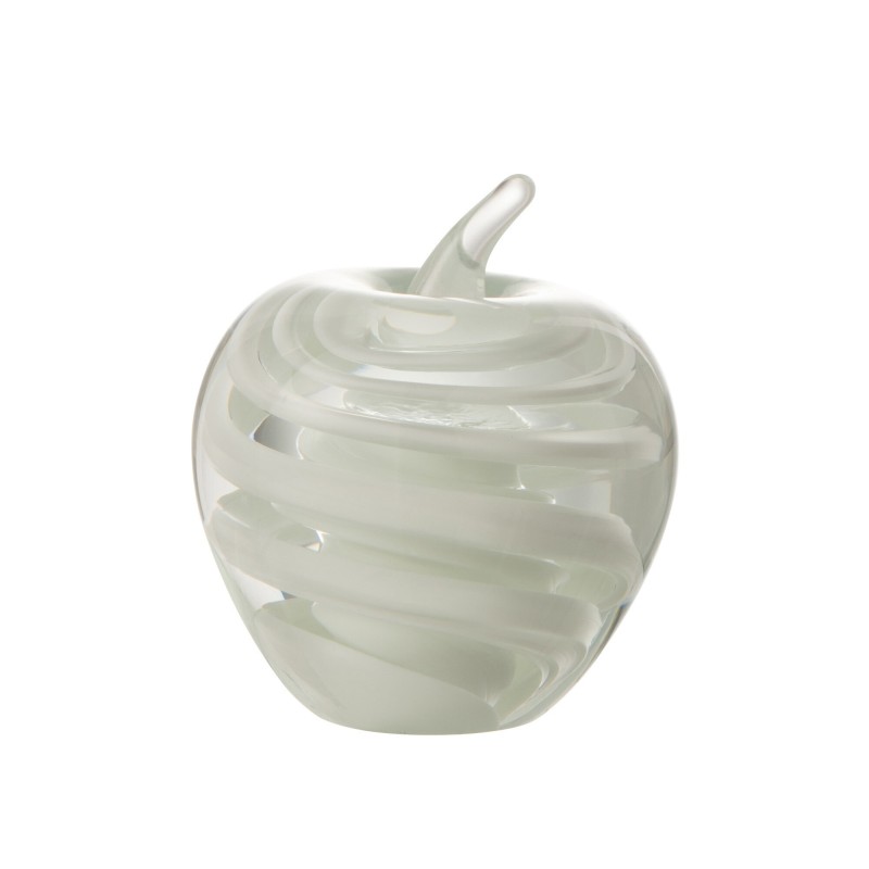 Pisapapeles de vidrio blanco 8x8x9 cm