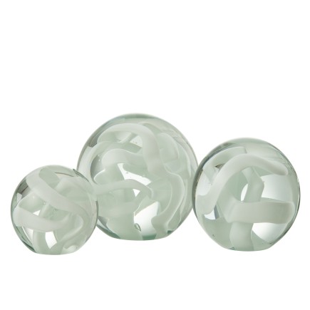 Pisapapeles de vidrio blanco de 8x8x8 cm