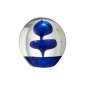 Pisapapeles de vidrio azul 8x8x8 cm