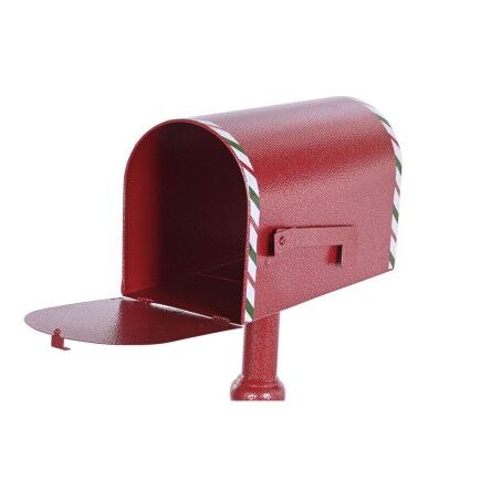 Decorazione Natalizia DKD Home Decor Bianco Nero Rosso Verde Cassetta della posta 33 x 18 x 100,5 cm