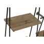Scaffale DKD Home Decor 2 Pezzi 42,5 x 20 x 89,5 cm Nero Metallo Marrone Legno MDF