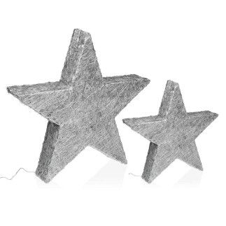 Decorazione Natalizia Versa Argentato 5 x 30 x 30 cm