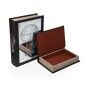 Juego de Cajas Decorativas Versa Lienzo Madera MDF Libro 7 x 21 x 30 cm