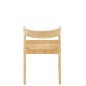 Chaise avec accoudoirs en bois naturel 55x55x71 cm