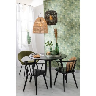 Pantalla Wave de madera natural 40x40x45 cm
