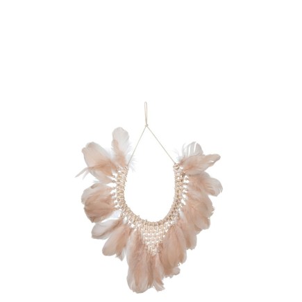 Collana Boho Salmon 2-Feather