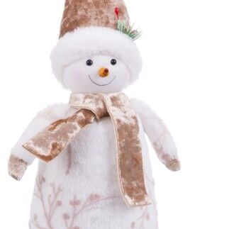 Pupazzo di Neve Bianco 6 x 6 x 25 cm