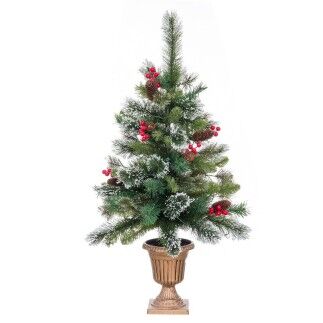 Sapin de Noël Vert Multicouleur 80 x 45 x 18 cm (4 Unités)