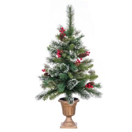 Sapin de Noël Vert Multicouleur 80 x 45 x 18 cm (4 Unités)