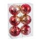 Palle di Natale Rosso Plastica Ø 8 cm 24 X 8 X 16 CM (6 Unità)