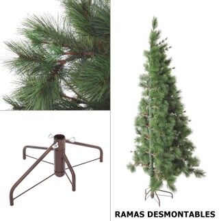 Albero di Natale Verde PVC Metallo Polietilene 120 x 120 x 210 cm